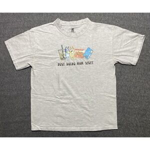 VINTAGE BVD  T-shirt White Single Stitch 100% Cotton Size M